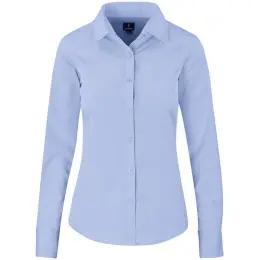 Ladies Long Sleeve Sycamore Shirt Blue Front